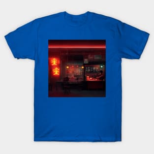 Cyberpunk Tokyo Ramen Shop T-Shirt